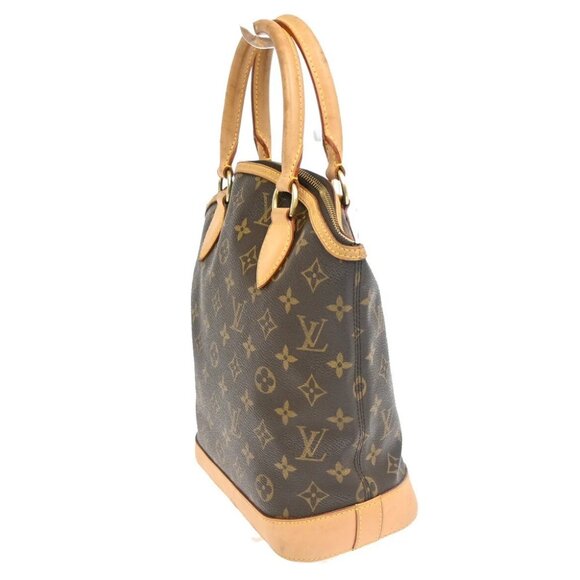 LOUIS VUITTON Logo Lockit Hand Bag Monogram Leather Brown France M40102 97FB861 - Picture 4 of 15